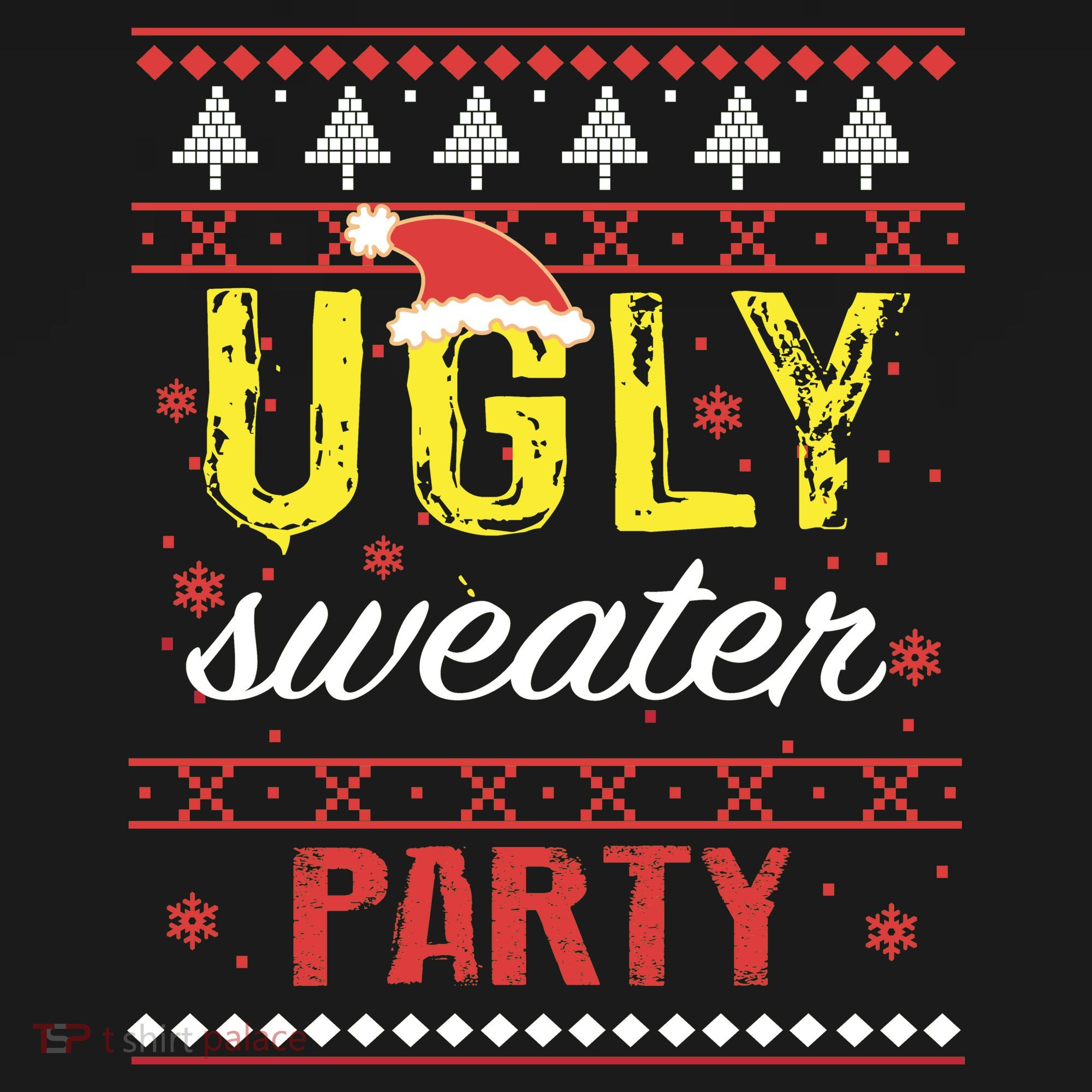 Ugly Sweater Party Funny Christmas Sweater Toddler T-Shirt