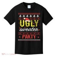 Ugly Sweater Party Funny Christmas Sweater Kids T-Shirt thumb 0