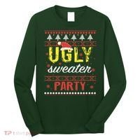 Ugly Sweater Party Funny Christmas Sweater Long Sleeve Shirt thumb 0