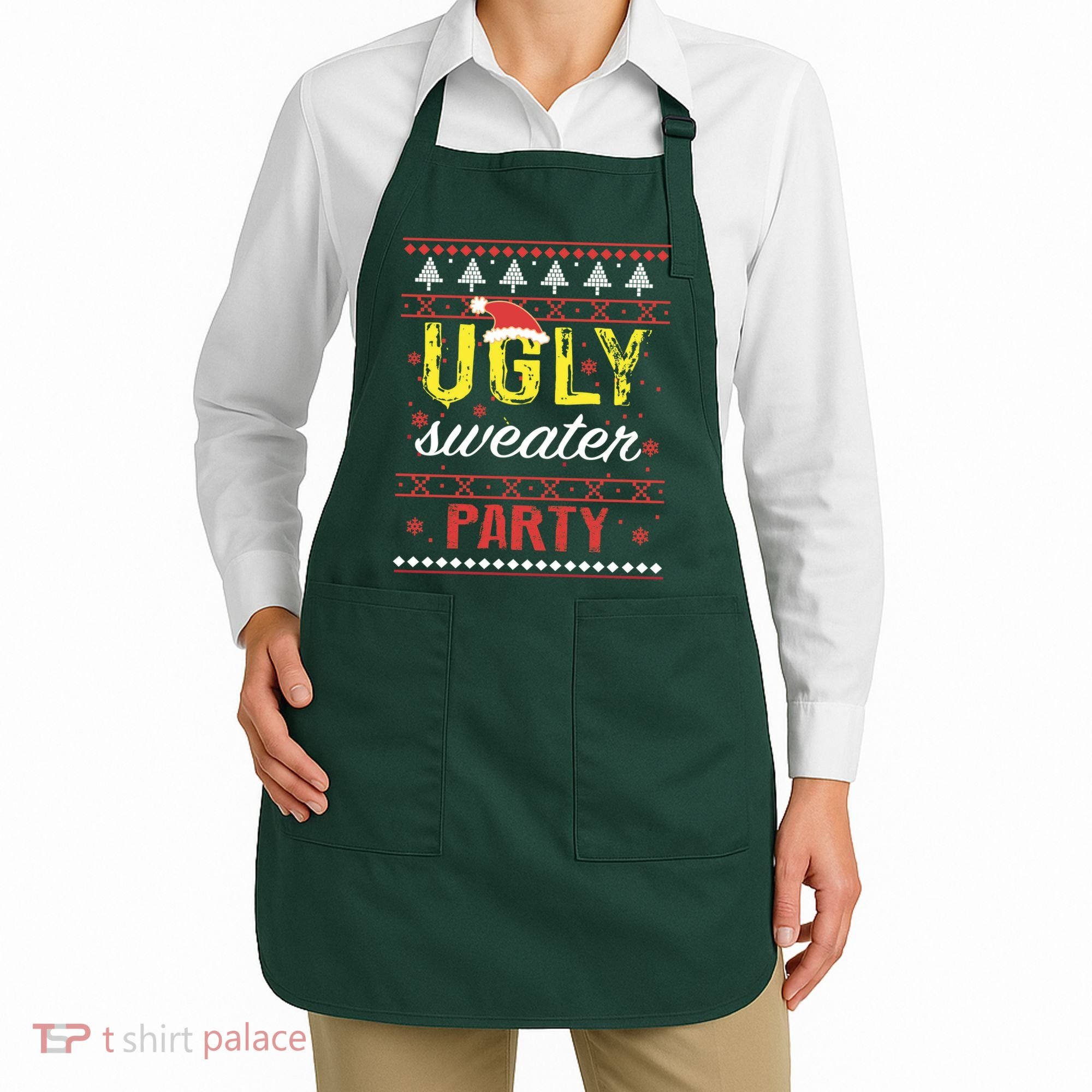 Ugly Sweater Party Funny Christmas Sweater Apron