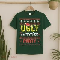 Ugly Sweater Party Funny Christmas Sweater T-Shirt thumb 2
