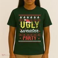 Ugly Sweater Party Funny Christmas Sweater T-Shirt thumb 4