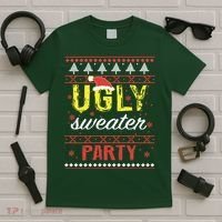 Ugly Sweater Party Funny Christmas Sweater T-Shirt thumb 5