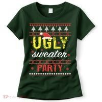 Ugly Sweater Party Funny Christmas Sweater Women's T-Shirt thumb 0