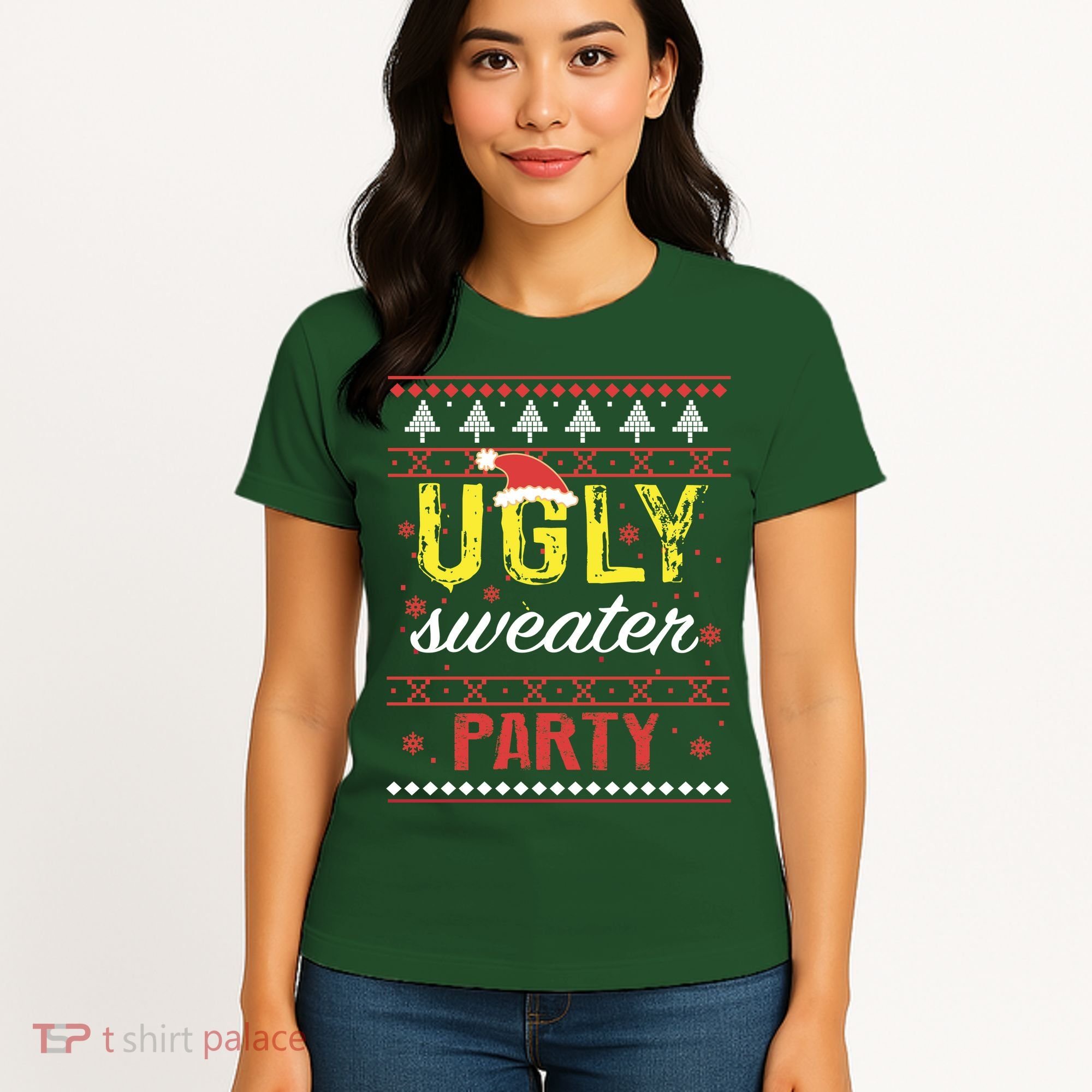 Ugly Sweater Party Funny Christmas Sweater Women's T-Shirt