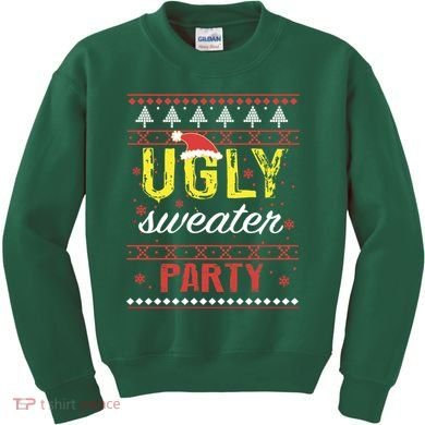 Ugly Sweater Party Funny Christmas Sweater Kids Sweatshirt