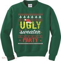 Ugly Sweater Party Funny Christmas Sweater Kids Sweatshirt thumb 0