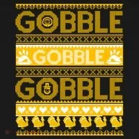 Ugly Thanksgiving Gobble Gobble Gobble Turkey Women's Hoodie thumb 2