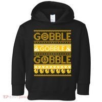 Ugly Thanksgiving Gobble Gobble Gobble Turkey Toddler Hoodie thumb 0