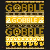 Ugly Thanksgiving Gobble Gobble Gobble Turkey Women's T-Shirt thumb 6