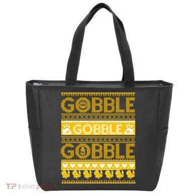Ugly Thanksgiving Gobble Gobble Gobble Turkey Tote Bag