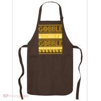 Ugly Thanksgiving Gobble Gobble Gobble Turkey Apron thumb 0