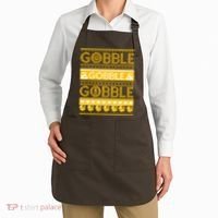 Ugly Thanksgiving Gobble Gobble Gobble Turkey Apron thumb 2