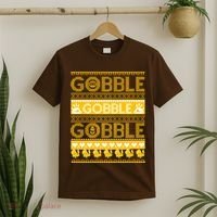 Ugly Thanksgiving Gobble Gobble Gobble Turkey T-Shirt thumb 2