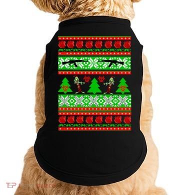 Ugly Zombie Apocalypse Christmas Sweater Doggie Tank