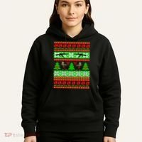 Ugly Zombie Apocalypse Christmas Sweater Hoodie thumb 5