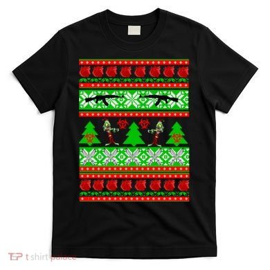 Ugly Zombie Apocalypse Christmas Sweater T-Shirt