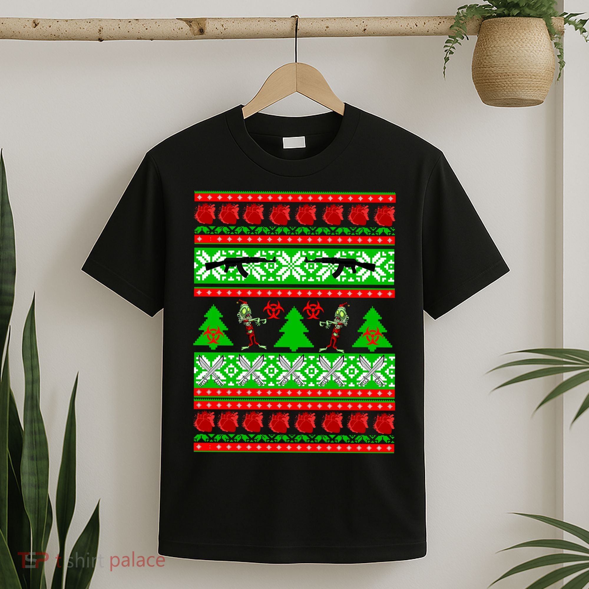 Ugly Zombie Apocalypse Christmas Sweater T-Shirt