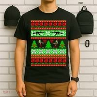 Ugly Zombie Apocalypse Christmas Sweater T-Shirt thumb 6