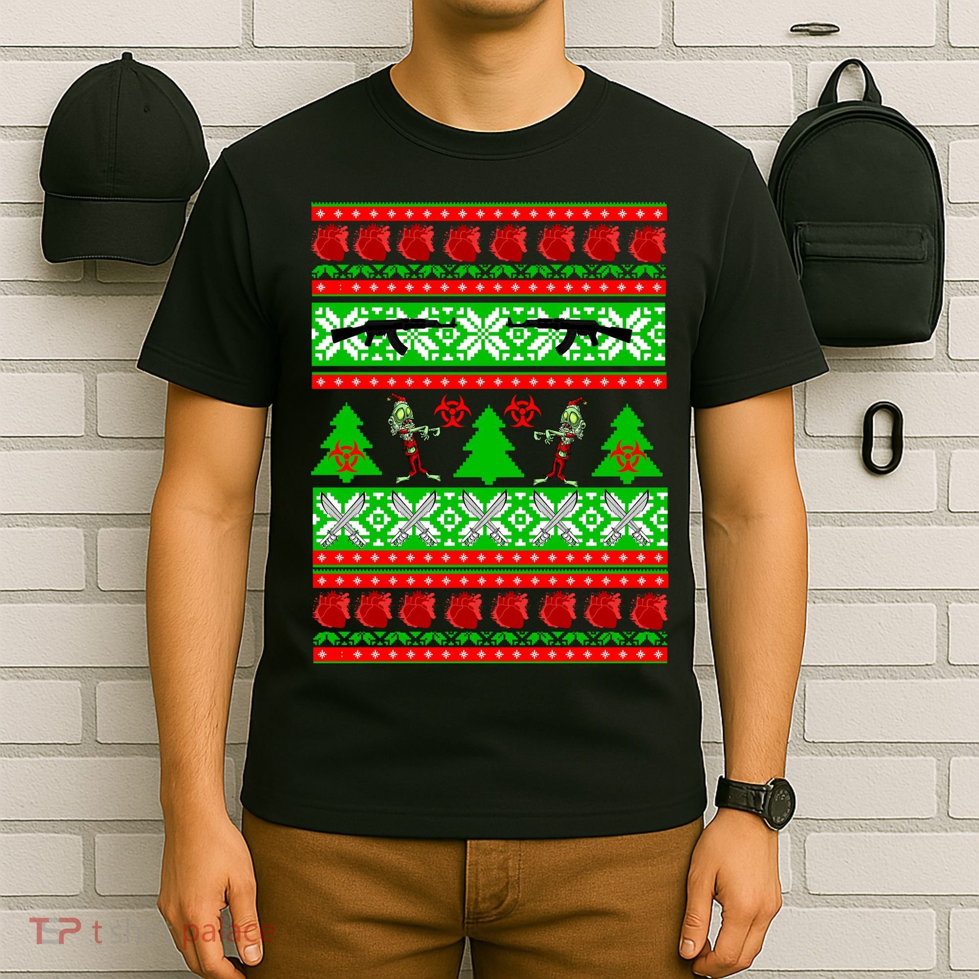 Ugly Zombie Apocalypse Christmas Sweater T-Shirt