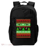 Ugly Zombie Apocalypse Christmas Sweater Backpack thumb 0