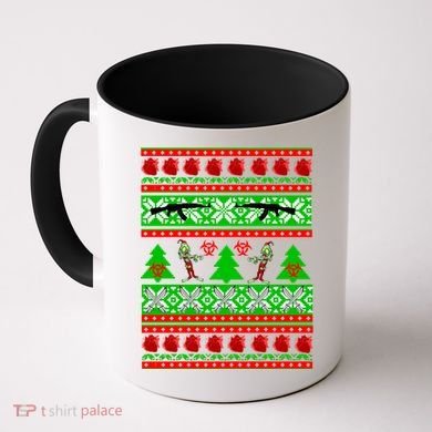 Ugly Zombie Apocalypse Christmas Sweater Coffee Mug