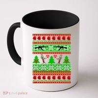 Ugly Zombie Apocalypse Christmas Sweater Coffee Mug thumb 0