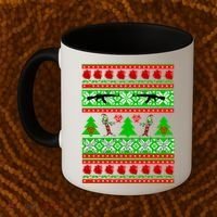 Ugly Zombie Apocalypse Christmas Sweater Coffee Mug thumb 2