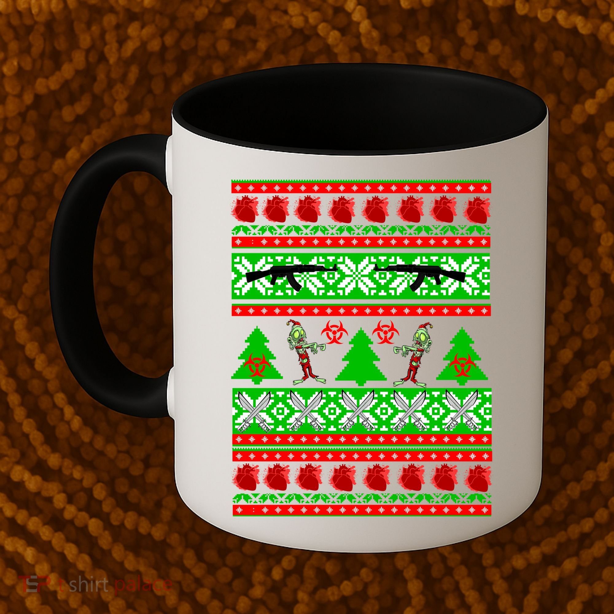 Ugly Zombie Apocalypse Christmas Sweater Coffee Mug