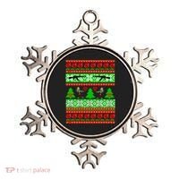 Ugly Zombie Apocalypse Christmas Sweater Ornament thumb 0