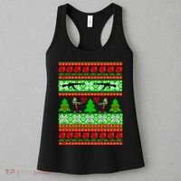 Ugly Zombie Apocalypse Christmas Sweater Women's Tank Top thumb 3