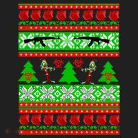 Ugly Zombie Apocalypse Christmas Sweater Hat thumb 2