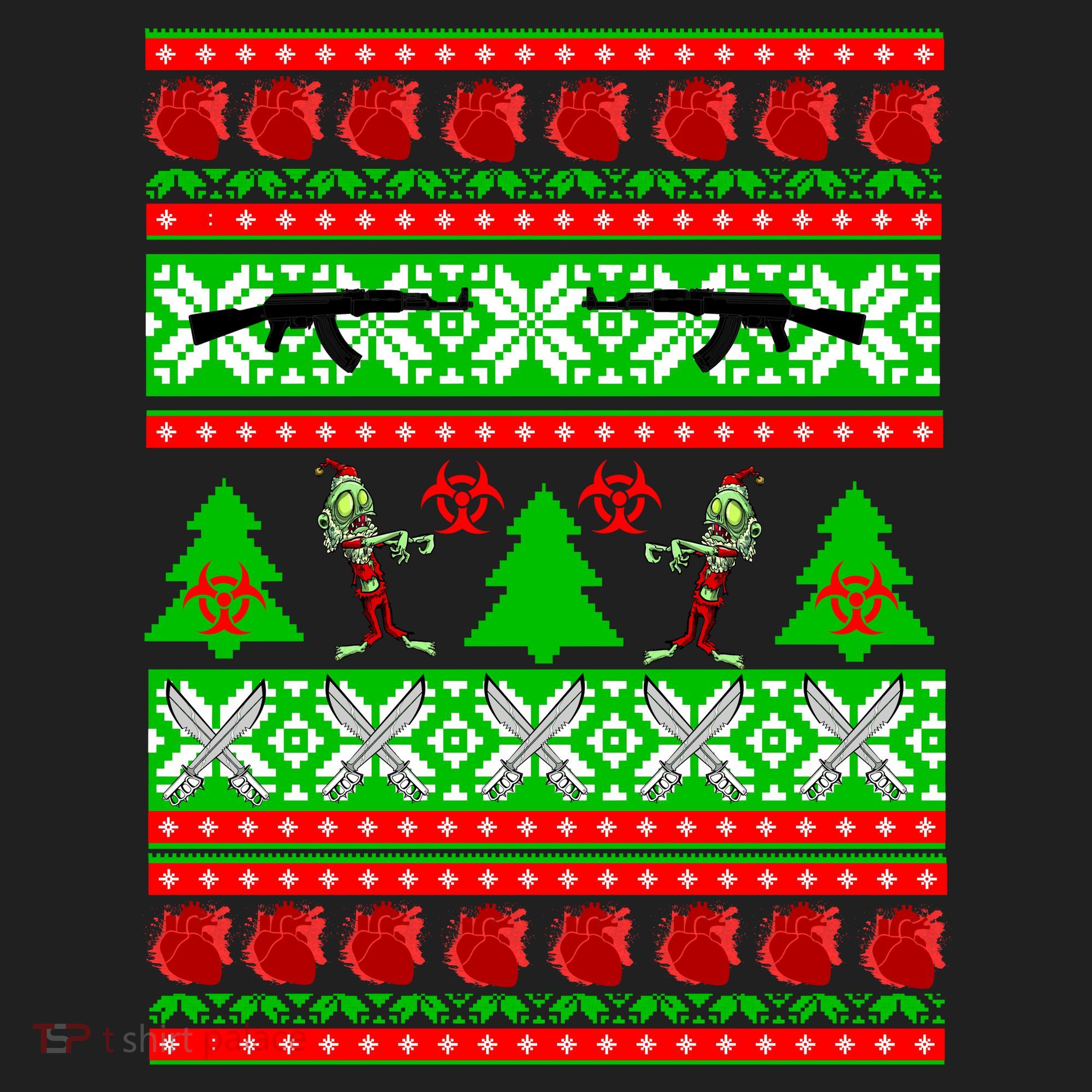 Ugly Zombie Apocalypse Christmas Sweater Hat