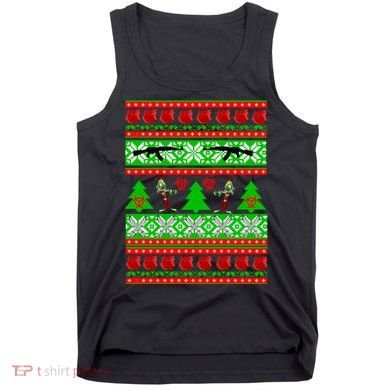 Ugly Zombie Apocalypse Christmas Sweater Tank Top