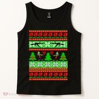 Ugly Zombie Apocalypse Christmas Sweater Tank Top thumb 2