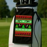 Ugly Zombie Apocalypse Christmas Sweater Golf Towel thumb 2