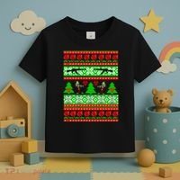 Ugly Zombie Apocalypse Christmas Sweater Toddler T-Shirt thumb 3