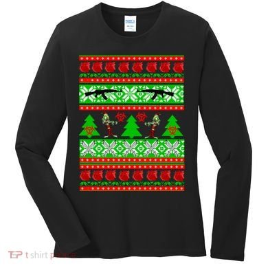 Ugly Zombie Apocalypse Christmas Sweater Women's Long Sleeve Shirt