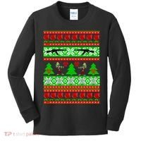Ugly Zombie Apocalypse Christmas Sweater Kids Long Sleeve Shirt thumb 0