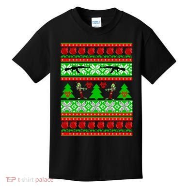 Ugly Zombie Apocalypse Christmas Sweater Kids T-Shirt