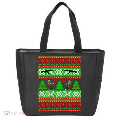 Ugly Zombie Apocalypse Christmas Sweater Tote Bag
