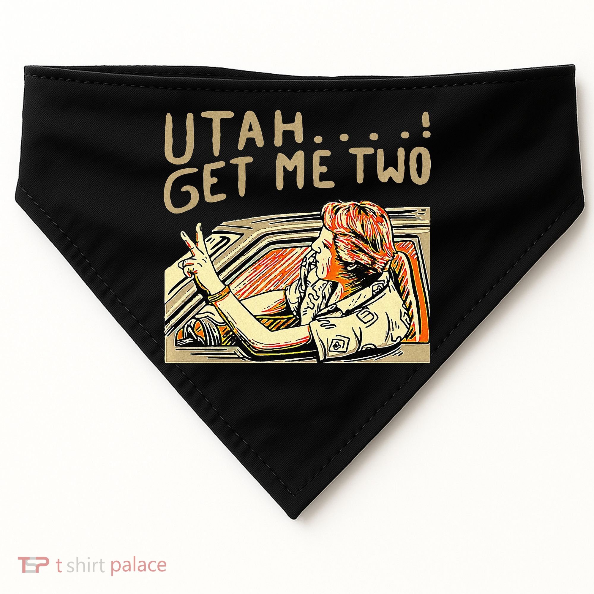 Utah Get Me Two 1980s Movie Quote USA-Made Doggie Bandana