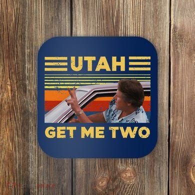 Utah Get Me Retro Two Vintage Funny Coaster