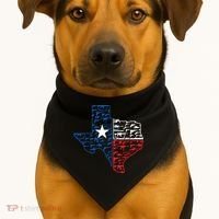 Usa Guns Patriotic Texan America Texas USA-Made Doggie Bandana thumb 1