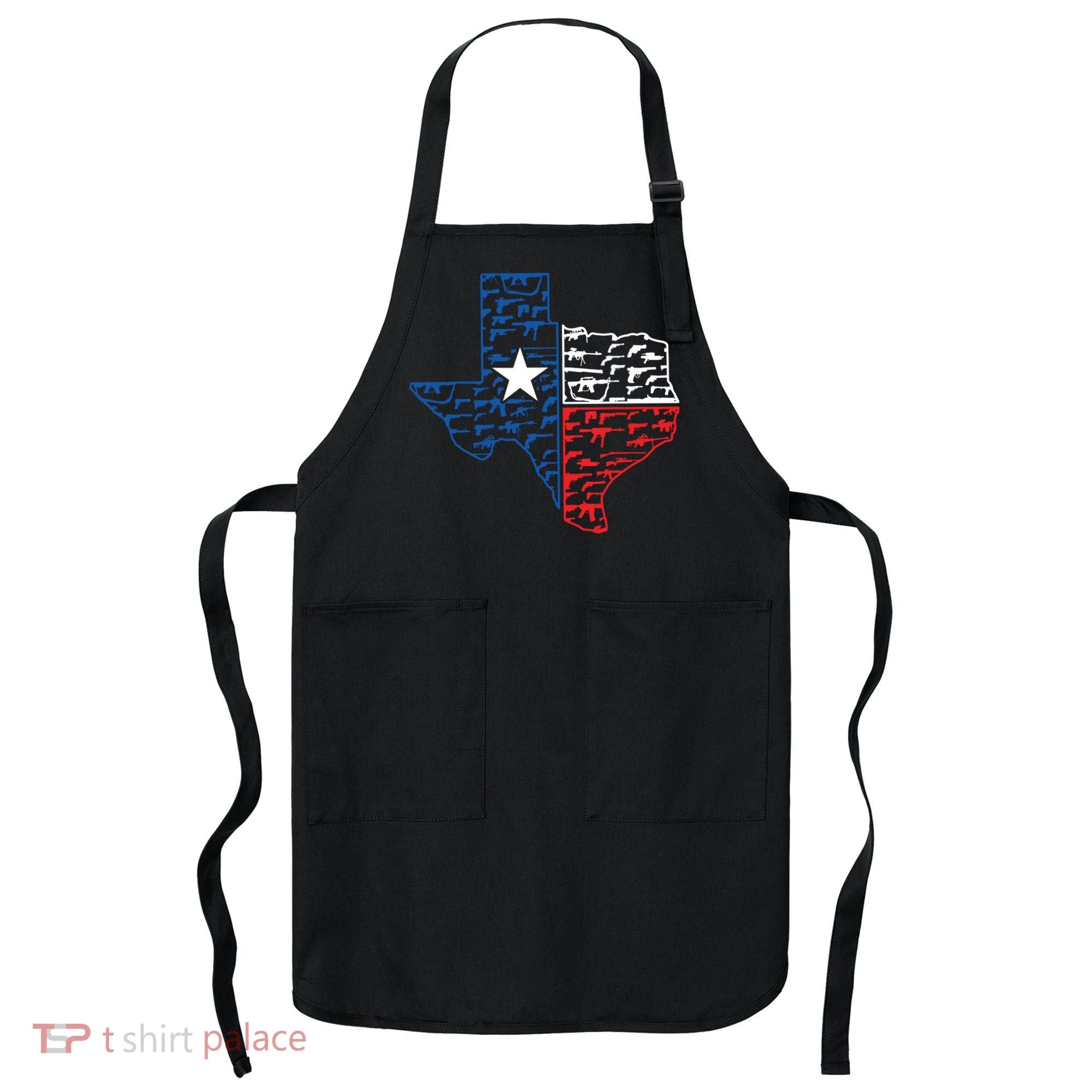 Usa Guns Patriotic Texan America Texas Apron