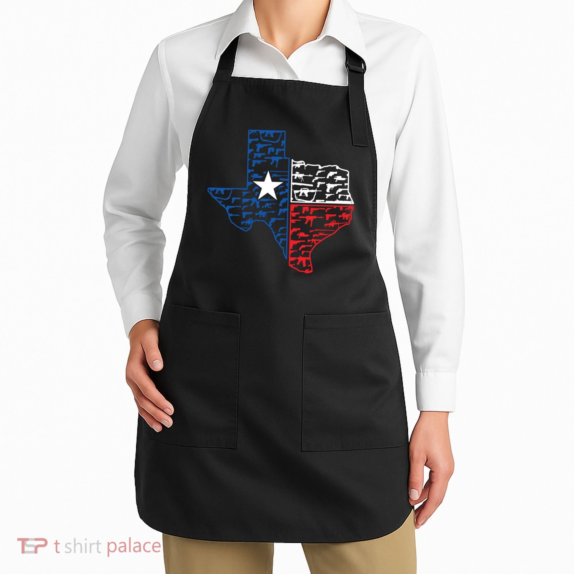 Usa Guns Patriotic Texan America Texas Apron