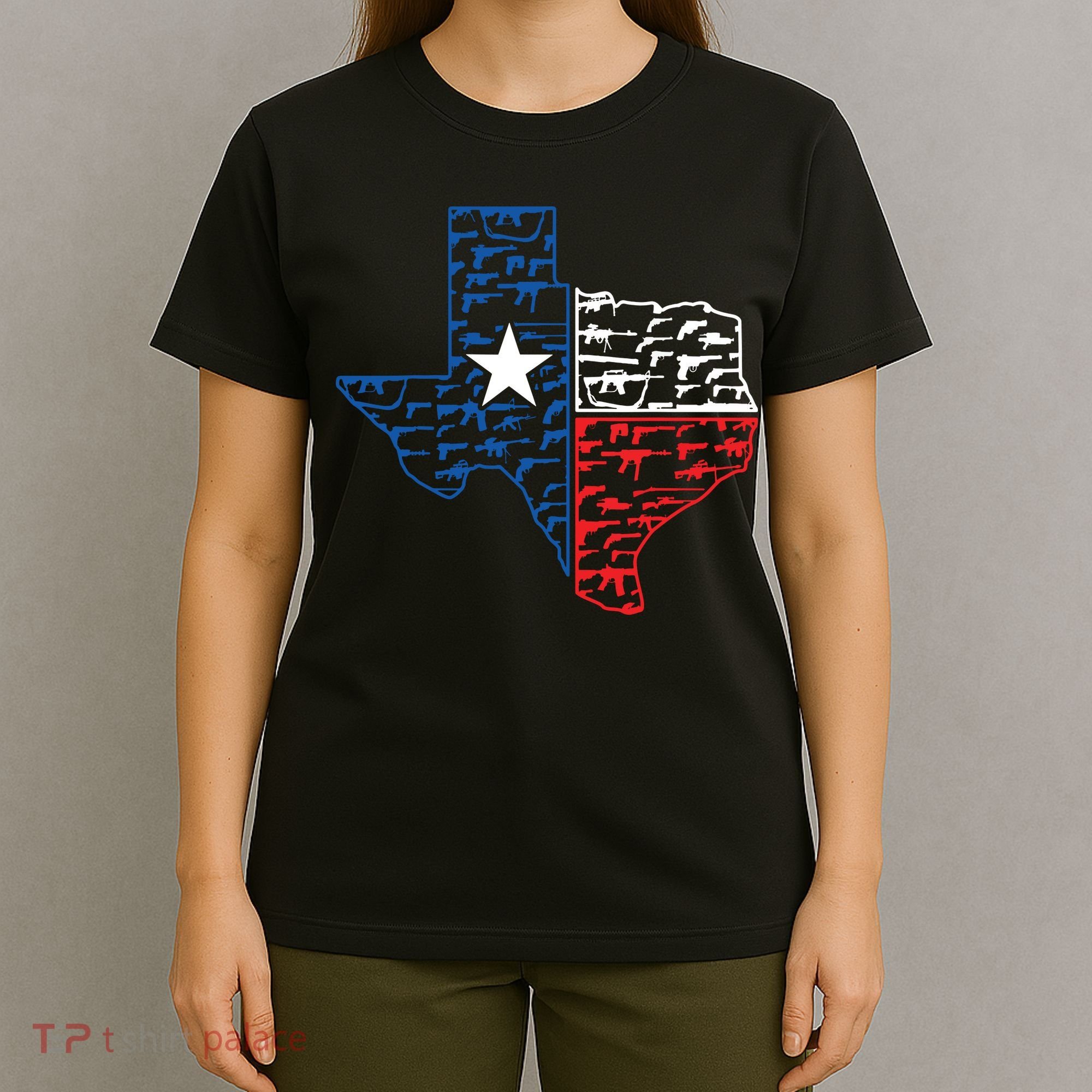 Usa Guns Patriotic Texan America Texas T-Shirt