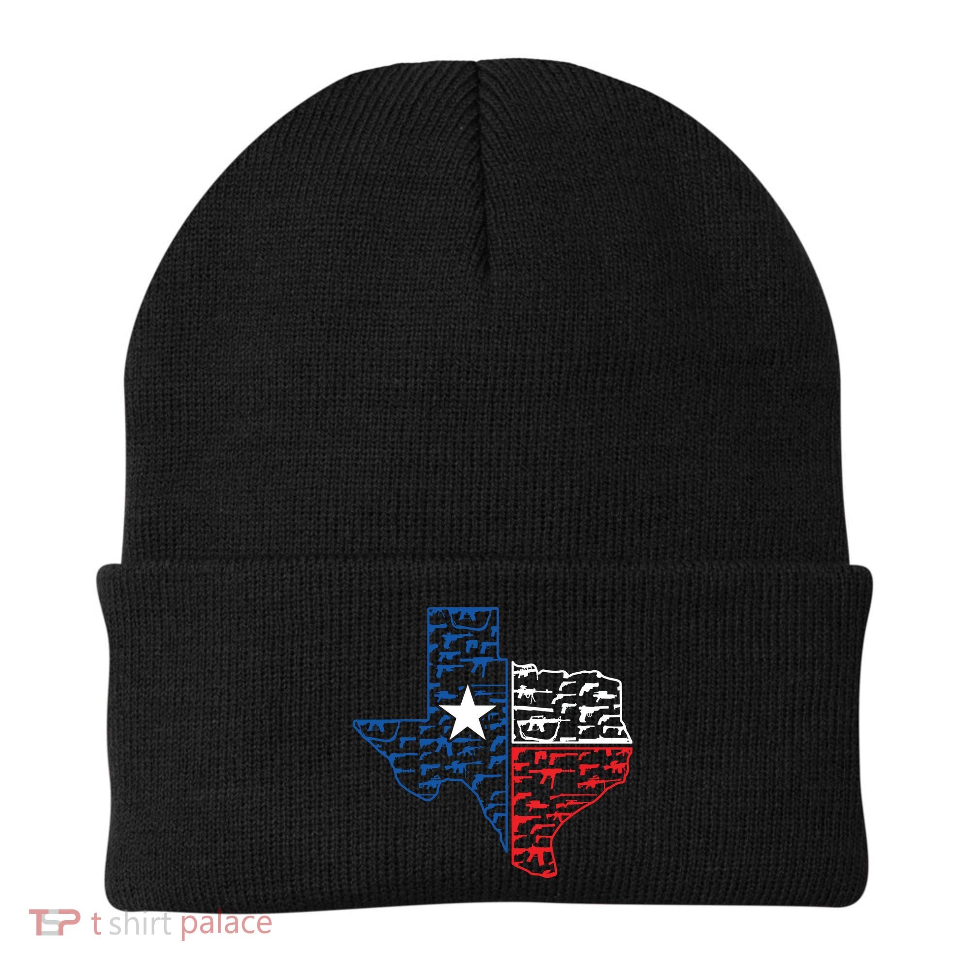 Usa Guns Patriotic Texan America Texas Beanie