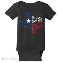 Usa Guns Patriotic Texan America Texas Baby Bodysuit thumb 0