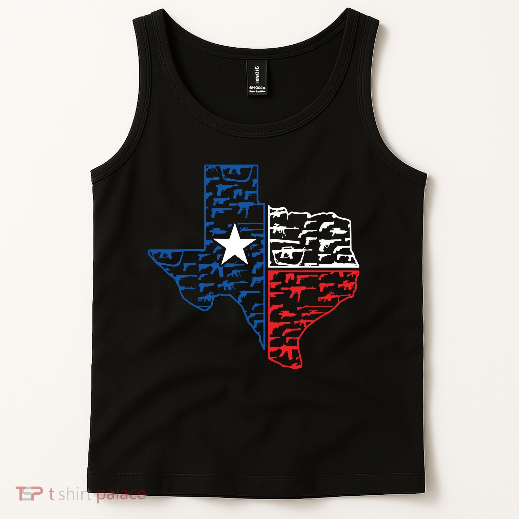 Usa Guns Patriotic Texan America Texas Tank Top